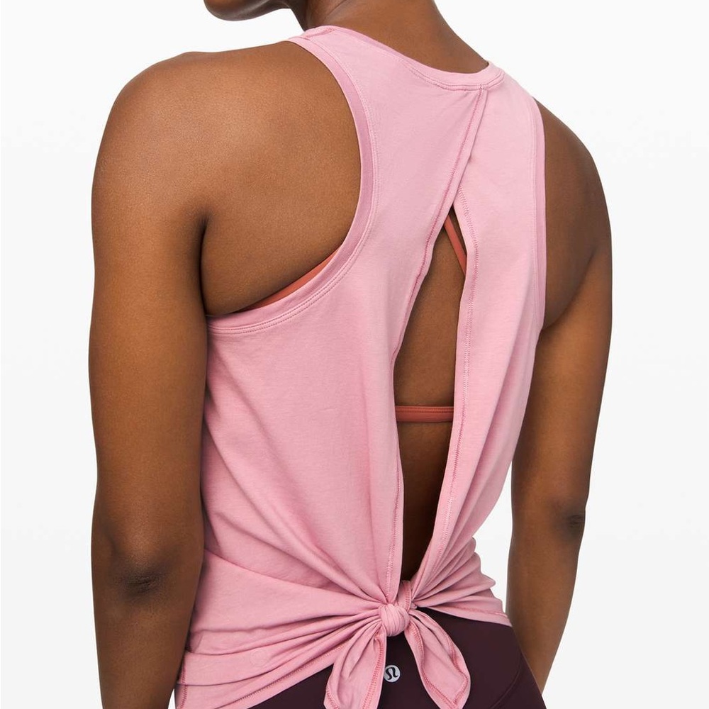 Lululemon cross back tie tank top XS